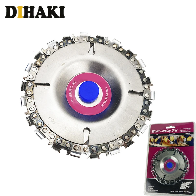 4 Inch Grinder Disc 22Tooth Fine Chain Saw 4 Inch Angle Carving Culpting Plastics Wood Carving Disc For 100/115 Angle Grinder
4 Inch Grinder Disc 22Tooth Fine Chain Saw 4 Inch Angle Carving Culpting Plastics Wood Carving Disc For 100/115 Angle Grinder