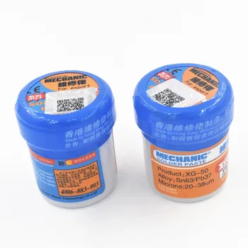 New Mechanic Soldering Solder Welding Paste Flux XG-50 SMD SMT Sn63/Pb37 Tool Soldering Iron Station Flux Sn63/Pb37 Repair Tool
New Mechanic Soldering Solder Welding Paste Flux XG-50 SMD SMT Sn63/Pb37 Tool Soldering Iron Station Flux Sn63/Pb37 Repair Tool