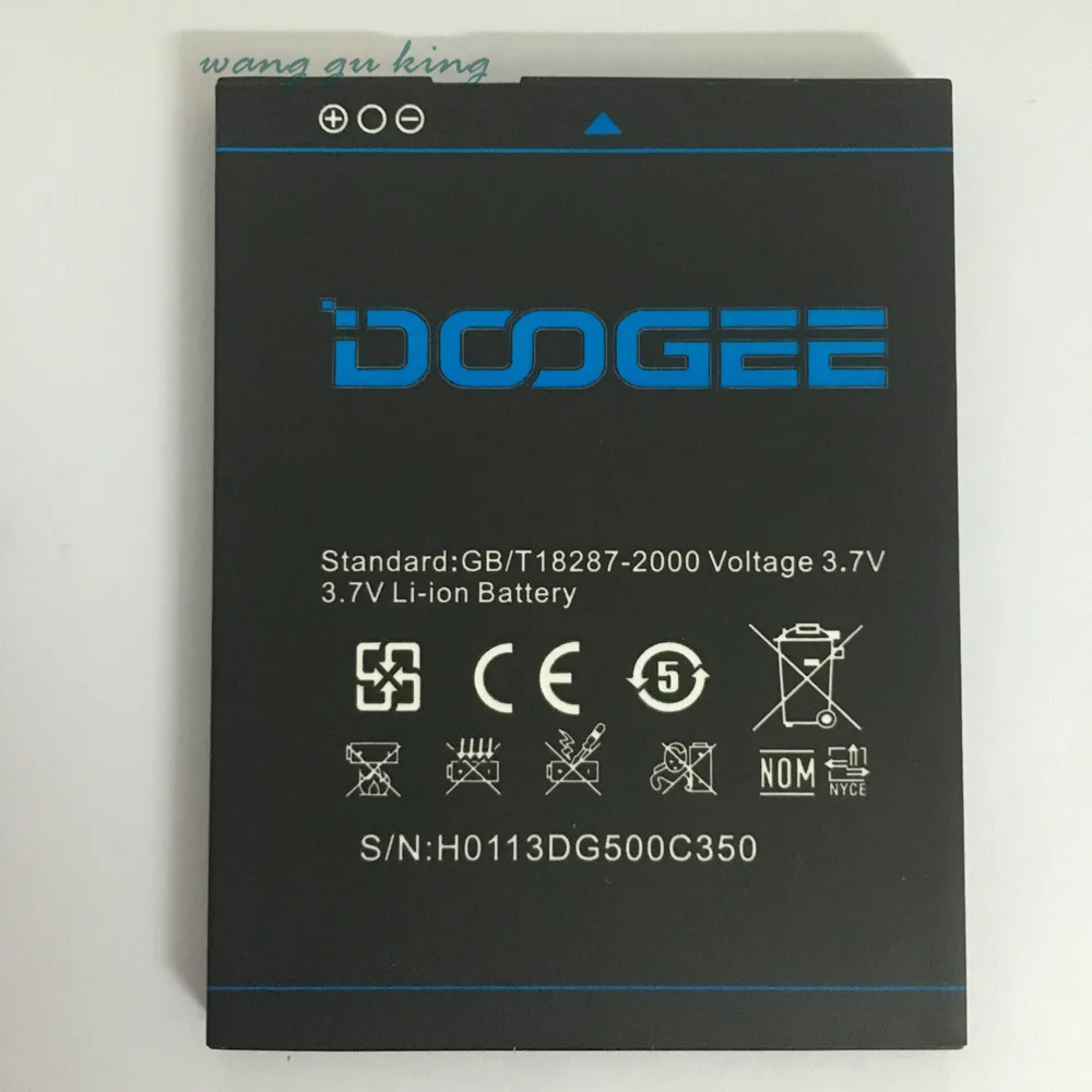 + Оригинальный литий-ионный аккумулятор 2800 мАч B-DG500C для мобильного телефона DOOGEE