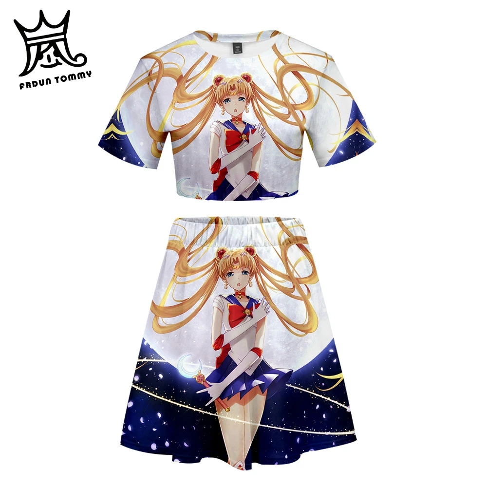 Frdun Tommy Sailor Moon 3D 2 piece set women Harajuku Corp top and skirt set Clothes 2019 Anime Cosplay Cute Kawaii girl skirt
Frdun Tommy Sailor Moon 3D 2 piece set women Harajuku Corp top and skirt set Clothes 2019 Anime Cosplay Cute Kawaii girl skirt