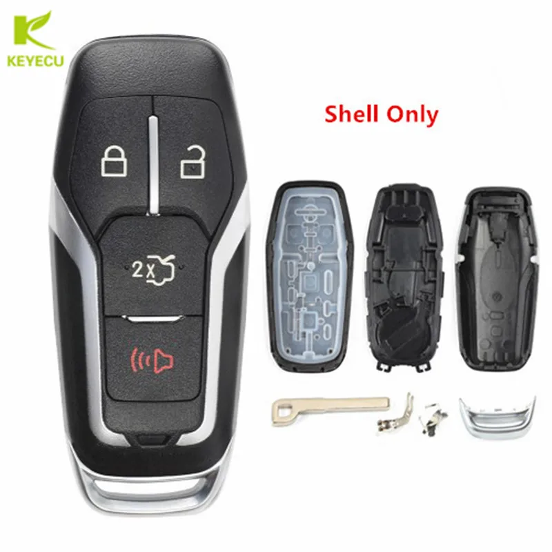 KEYECU Replacement New Smart Prox Remote Key Shell Case 4 Button for Ford Mustang Fusion Explorer Edge F-150, for Lincon MKC MKX
KEYECU Replacement New Smart Prox Remote Key Shell Case 4 Button for Ford Mustang Fusion Explorer Edge F-150, for Lincon MKC MKX