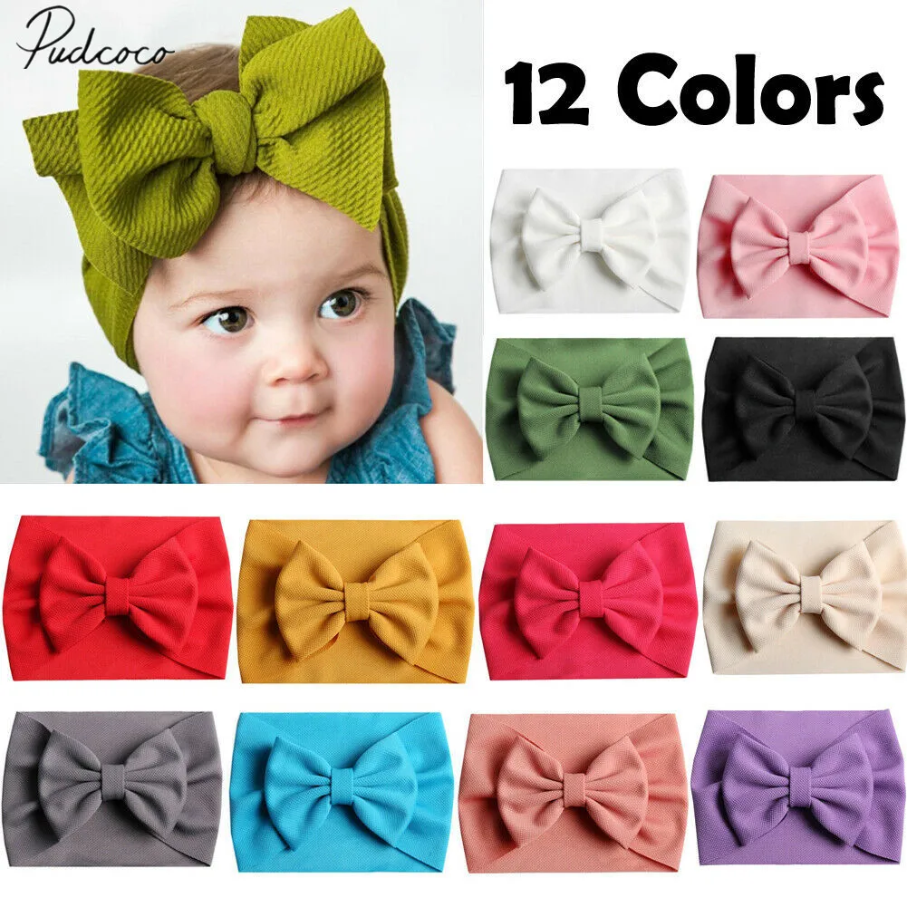 2019 Accessories Headwear Cute Toddler Girls Kids Baby Bow Hairband Headband Stretch Turban Knot Solid Candy Color Head Wrap
2019 Accessories Headwear Cute Toddler Girls Kids Baby Bow Hairband Headband Stretch Turban Knot Solid Candy Color Head Wrap