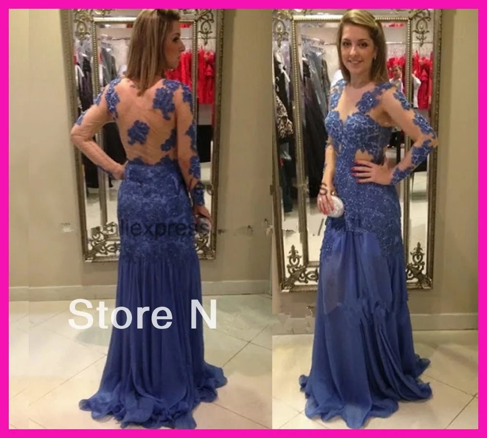 2019 Free Shipping Lace appliques Backless Long Sleeve Prom Vestidos robe de soiree Women formal dresses custom Evening Dress
2019 Free Shipping Lace appliques Backless Long Sleeve Prom Vestidos robe de soiree Women formal dresses custom Evening Dress