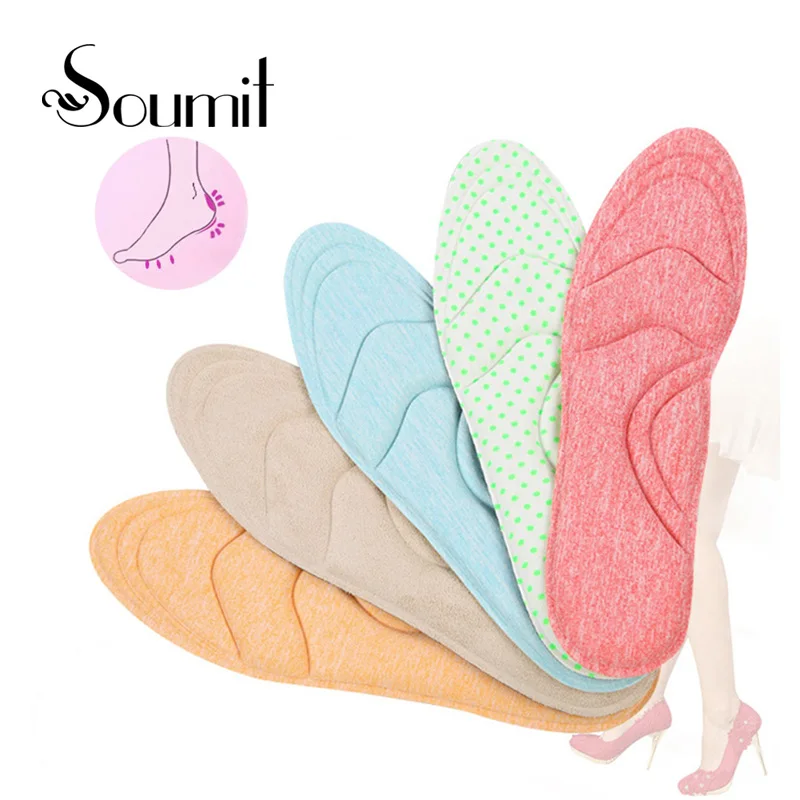 Soumit 4D Sponge Arch Supports High Heels Shoes Insoles Comfortable Orthopedic Pads for Women Ladies Massage Heel Insole Inserts 
Soumit 4D Sponge Arch Supports High Heels Shoes Insoles Comfortable Orthopedic Pads for Women Ladies Massage Heel Insole Inserts