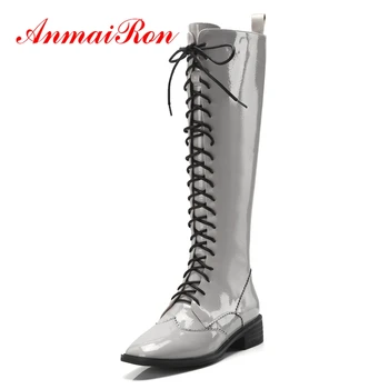 ANMAIRON Boots Women Bella Hadid Winter Boots for Girls Round Toe Lace Up Zip Knee High Combat Boots Big Size 34-40 ZYL1364
ANMAIRON Boots Women Bella Hadid Winter Boots for Girls Round Toe Lace Up Zip Knee High Combat Boots Big Size 34-40 ZYL1364