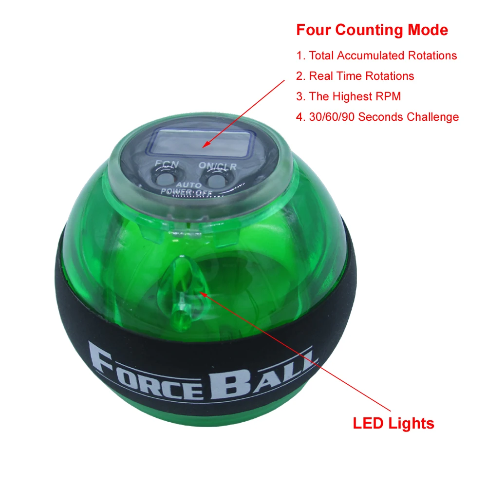 Top Quanlity Men's Force Ball with LED Counter for Increasing Arm Strength, Brand Fitness Ball for Training Wrist Power L704OLB
Top Quanlity Men's Force Ball with LED Counter for Increasing Arm Strength, Brand Fitness Ball for Training Wrist Power L704OLB