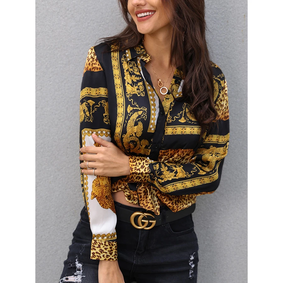 LoneLineccSpring summer sexy leopard print long-sleeved V-neck shirt fashion women's chiffon shirt top
LoneLineccSpring summer sexy leopard print long-sleeved V-neck shirt fashion women's chiffon shirt top