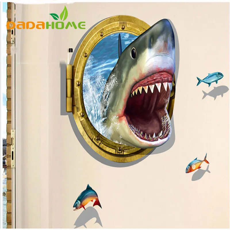 3D StereoScopic Cartoon Shark Ocean Bedroom Living Room Sofa Room Decoration Vinyl Home Decoration Wall Sticker
3D StereoScopic Cartoon Shark Ocean Bedroom Living Room Sofa Room Decoration Vinyl Home Decoration Wall Sticker