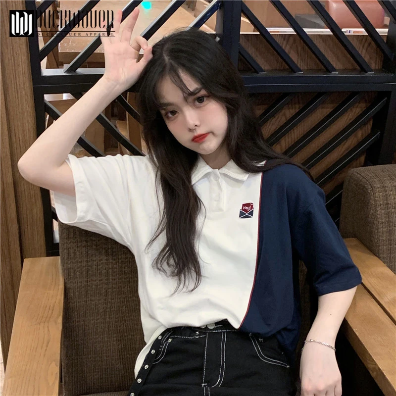Duckwaver Women Tshirt Natural Linen-cotton Fabric Contrast Color Design T-shirt Women Ribbed Fashion New Arrivals 2019 Summer
Duckwaver Women Tshirt Natural Linen-cotton Fabric Contrast Color Design T-shirt Women Ribbed Fashion New Arrivals 2019 Summer