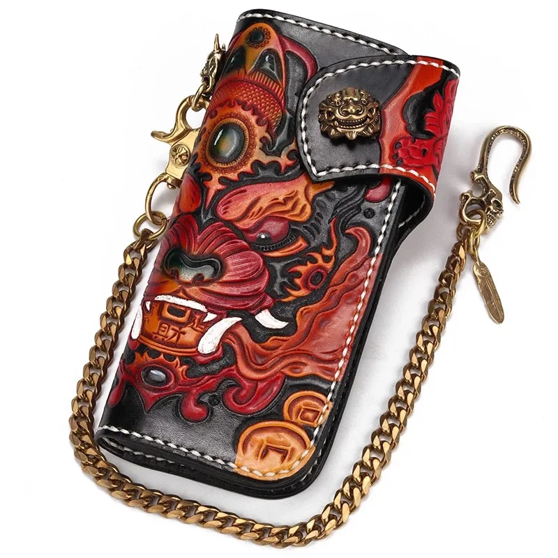 High-valued 100% Hand Carved Men's Long Wallet Italian Genuine Cow Leather Handmade Male Animal Clutch Wallet For Man
High-valued 100% Hand Carved Men's Long Wallet Italian Genuine Cow Leather Handmade Male Animal Clutch Wallet For Man