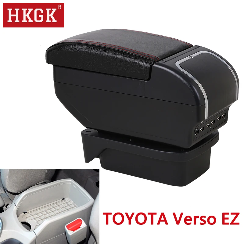 For TOYOTA Verso EZ Armrest box Dual Layer Rotatable PU Leather Center Console Storage Box USB Interface Car accessories
For TOYOTA Verso EZ Armrest box Dual Layer Rotatable PU Leather Center Console Storage Box USB Interface Car accessories
