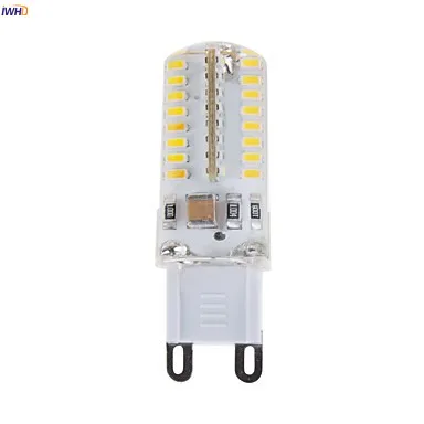 Фото IWHD 2.5W E14 LED Bulb G9 220V Dimmable 64xsmd3014 Bi-pin Lights Replace Halogen Warm White 110v-220v | Лампы и освещение