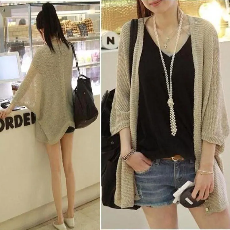 knit a female 2019 the spring summer autumn period and the new chic in long thin cardigan batwing coat, leisure jacket
knit a female 2019 the spring summer autumn period and the new chic in long thin cardigan batwing coat, leisure jacket