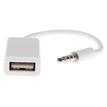 3.5mm Male AUX Audio Plug Jack To USB 2.0 Female Converter Cable Cord Car MP3 Drop Shipping 0312#2
3.5mm Male AUX Audio Plug Jack To USB 2.0 Female Converter Cable Cord Car MP3 Drop Shipping 0312#2
