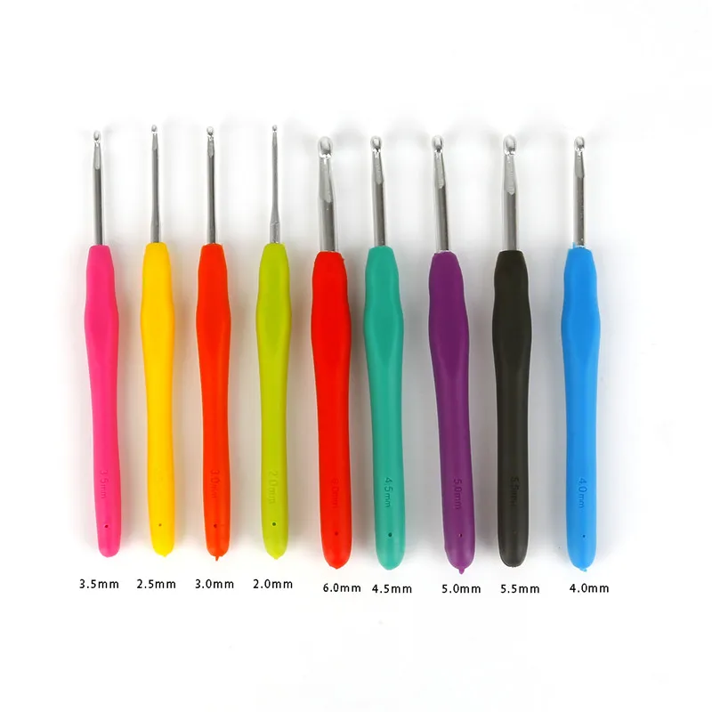 0.6-1.75mm 9pcs Crochet Hook Set Aluminum Ergonomic Crochet Needles with Colorful Soft Rubber Grip Cushioned Handles Needles
0.6-1.75mm 9pcs Crochet Hook Set Aluminum Ergonomic Crochet Needles with Colorful Soft Rubber Grip Cushioned Handles Needles