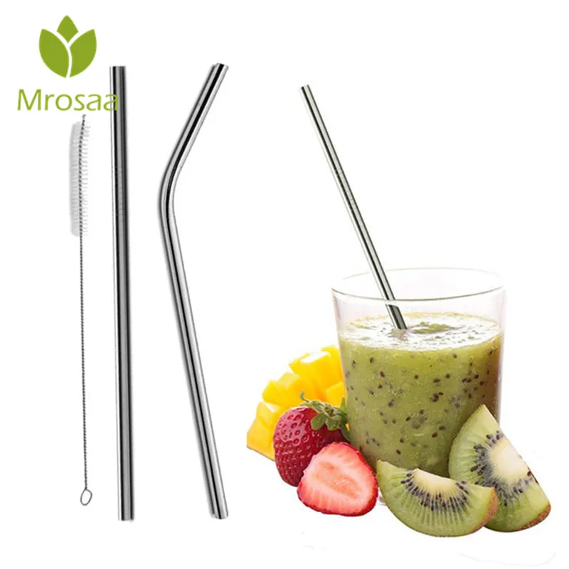 2Pcs/Set Straight Bent Stainless Steel Milk Drinking Straws With 1 Pc Cleaning Cleaner Brush For Coffee Fruit Juice Drinkware
2Pcs/Set Straight Bent Stainless Steel Milk Drinking Straws With 1 Pc Cleaning Cleaner Brush For Coffee Fruit Juice Drinkware