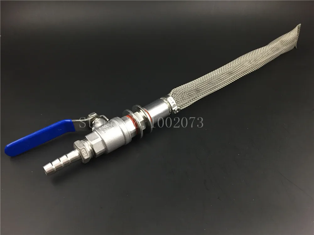 Boil Kettle Weldless Bazooka Screen Kit, Stainless Steel 1/2" Ball Valve With Hose Barb, Homebrew Hardware
Boil Kettle Weldless Bazooka Screen Kit, Stainless Steel 1/2" Ball Valve With Hose Barb, Homebrew Hardware