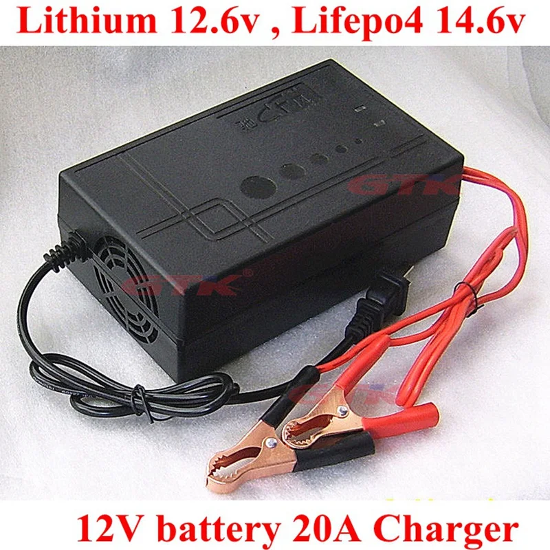 12v 20A 3s 12.6v 4S 14.6v lithium Smart Battery Charger 12V 20A for li-ion polymer lifepo4 Not Lead Acid Batteries 220V AC +clip
12v 20A 3s 12.6v 4S 14.6v lithium Smart Battery Charger 12V 20A for li-ion polymer lifepo4 Not Lead Acid Batteries 220V AC +clip