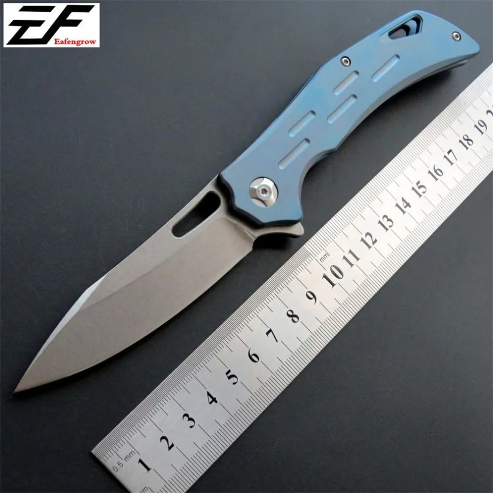 Складной нож Eafengrow EF334 D2 с титановой ручкой инструмент для выживания кемпинга
