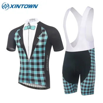 XINTOWN 2018 Cycling Jersey Set Short Sleeve Bike Clothing Men Summer Pro Team Sky Blue Breathable Plaid Cycling Clothing
XINTOWN 2018 Cycling Jersey Set Short Sleeve Bike Clothing Men Summer Pro Team Sky Blue Breathable Plaid Cycling Clothing