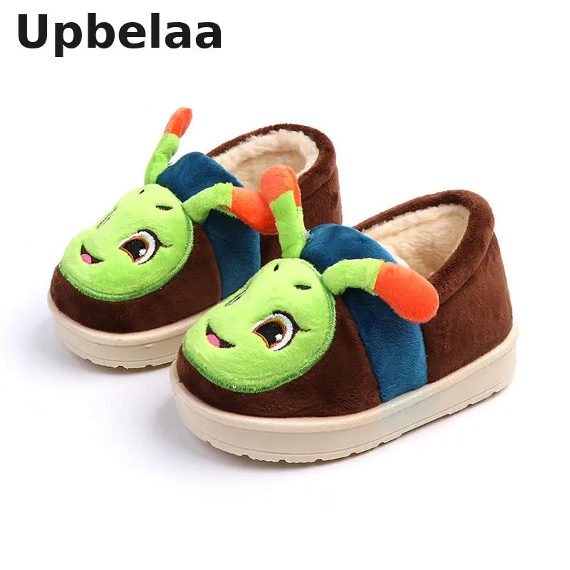 2019 Winter New Children's Cotton Slippers Kids Shoes Warm Home Flip Flops Boys Girls Cartoon Caterpillar Cotton Shoes Outdoor
2019 Winter New Children's Cotton Slippers Kids Shoes Warm Home Flip Flops Boys Girls Cartoon Caterpillar Cotton Shoes Outdoor