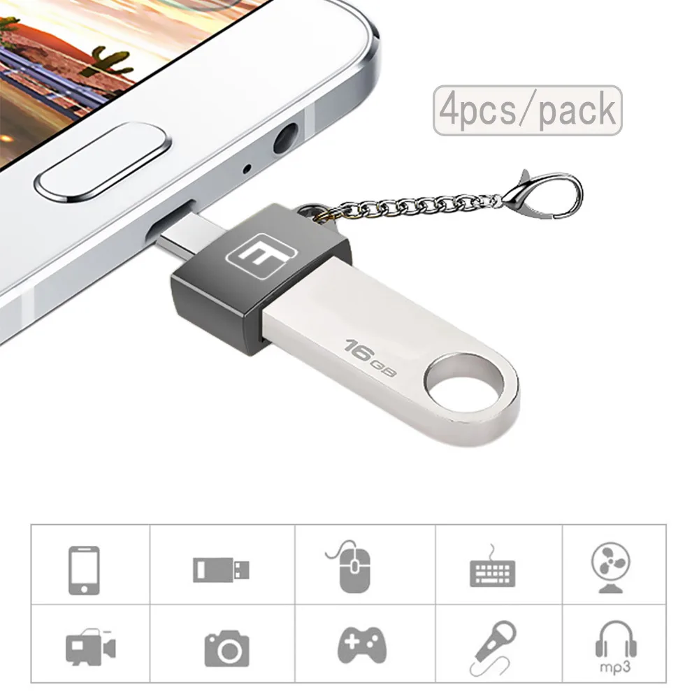 Besegad 4PCS 5GBPS USB Type-C OTG to USB 3.0 Adapter Type C Converter For MacBook Pro Samsung Galaxy Note 8 S8 S8 Google Pixel
Besegad 4PCS 5GBPS USB Type-C OTG to USB 3.0 Adapter Type C Converter For MacBook Pro Samsung Galaxy Note 8 S8 S8 Google Pixel