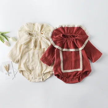 ins Baby Girls Lace Rompers Ruffles Peter pan Collar Vintage Toddler Infant Kids Sweet New Fashion Cotton Autumn Rompers
ins Baby Girls Lace Rompers Ruffles Peter pan Collar Vintage Toddler Infant Kids Sweet New Fashion Cotton Autumn Rompers