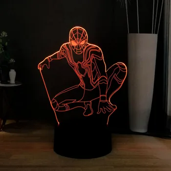 New 3D Marvel Series Character Spider Man LED USB Touch Remote Decoration Atmosphere Table Light Children Holiday Birthday Gift
New 3D Marvel Series Character Spider Man LED USB Touch Remote Decoration Atmosphere Table Light Children Holiday Birthday Gift