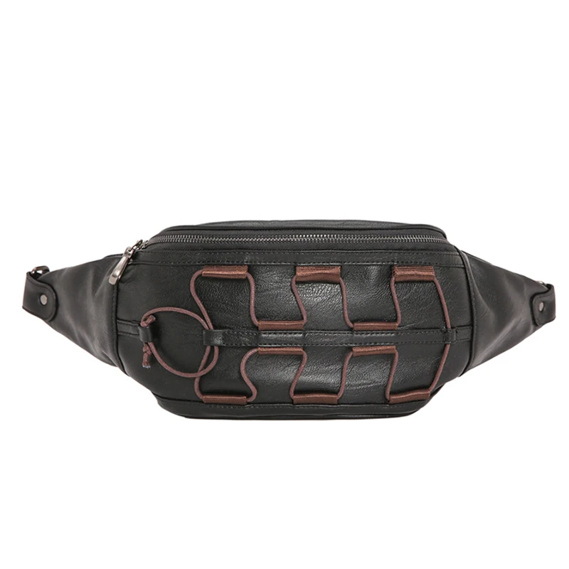 Black Waterproof Waist Bag For Men & Women Fashion Trend Tassel Waist Pack Brand PU Chest Bag Male Casual Boys Shoulder Bags 058
Black Waterproof Waist Bag For Men & Women Fashion Trend Tassel Waist Pack Brand PU Chest Bag Male Casual Boys Shoulder Bags 058