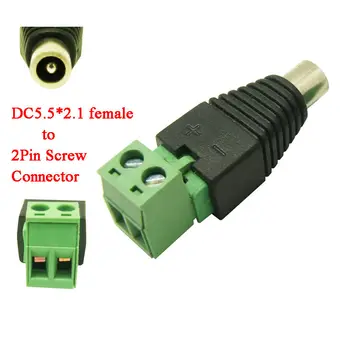 100Pcs DC 5.5*2.1 female plug to screw connector DC Power female Connector Plug to block Terminal
100Pcs DC 5.5*2.1 female plug to screw connector DC Power female Connector Plug to block Terminal