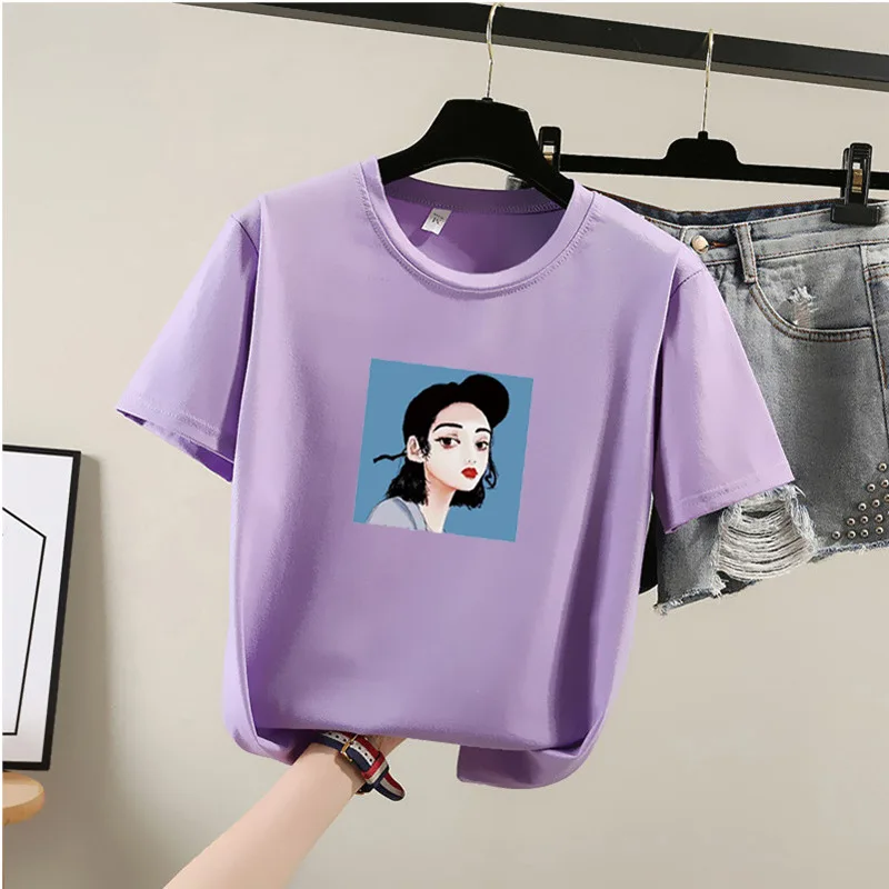 Plus Size Loose Girl's Summer Tops Character Print Short Sleeve O Neck Women T Shirt Cute Casual Ladies Tops Tee Shirt Women
Plus Size Loose Girl's Summer Tops Character Print Short Sleeve O Neck Women T Shirt Cute Casual Ladies Tops Tee Shirt Women