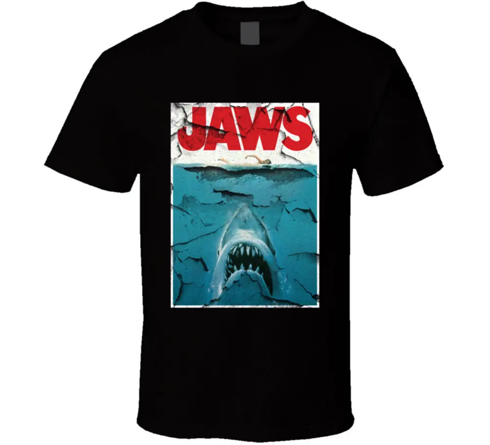 Jaws Shark Movie 80s Steven Spielberg Retro T Shirt Many Colors Gift Newest Fashion Stranger Things T-Shirt Men
Jaws Shark Movie 80s Steven Spielberg Retro T Shirt Many Colors Gift Newest Fashion Stranger Things T-Shirt Men