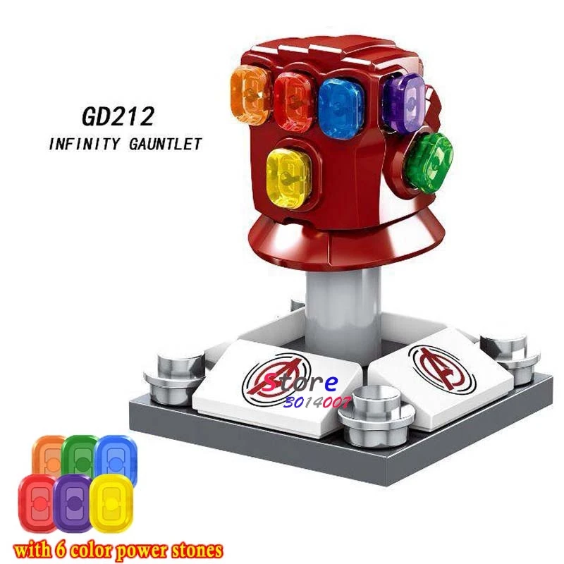 Single Avengers Endgame Thanos Thor Iron Man with Infinity Gauntlet Mjolnir Captain Marvel Figure building blocks Kids Toys
Single Avengers Endgame Thanos Thor Iron Man with Infinity Gauntlet Mjolnir Captain Marvel Figure building blocks Kids Toys