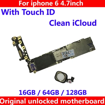 Clean iCloud Factory unlocked motherboard with / without touch ID for iphone 6 Original IOS system mainboard 16GB 64GB 128GB
Clean iCloud Factory unlocked motherboard with / without touch ID for iphone 6 Original IOS system mainboard 16GB 64GB 128GB