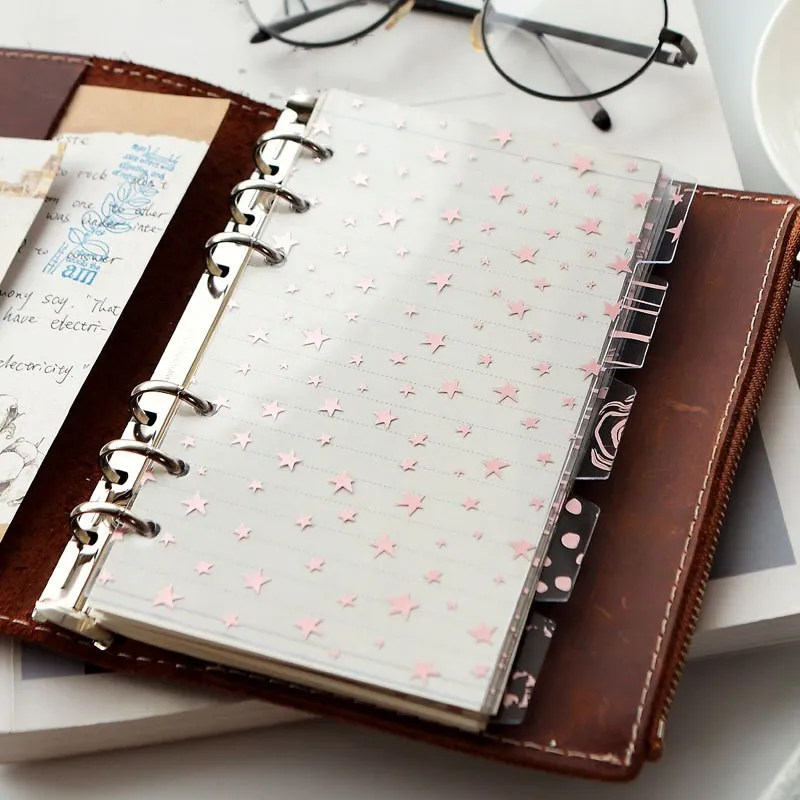 5Pcs/set A5 A6 Notebook Divider Refill Notebook Journal Planner Spiral Loose Leaf Stationery Office School Supplies
5Pcs/set A5 A6 Notebook Divider Refill Notebook Journal Planner Spiral Loose Leaf Stationery Office School Supplies