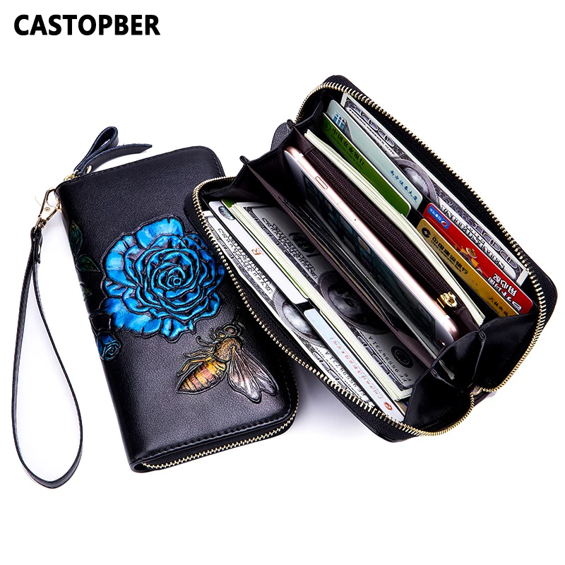 New Large Capacity Women Clutch Wallet Three-dimensional Printing Split Leather Zipper Wallets Long Purse Day Clutches Fashion
New Large Capacity Women Clutch Wallet Three-dimensional Printing Split Leather Zipper Wallets Long Purse Day Clutches Fashion