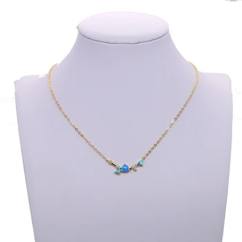 Romantic Blue Opal bar Necklace Opal Star Opal round Shape fashion gold color Necklace for Christmas Gift Wedding Jewelry
Romantic Blue Opal bar Necklace Opal Star Opal round Shape fashion gold color Necklace for Christmas Gift Wedding Jewelry
