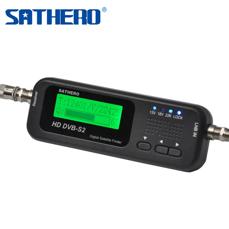Sathero SH-100 HD DVB-S2 Digital Satellite Finder Satellite Meter LCD Display USB 2.0 High Quality Signal Sat Finder
Sathero SH-100 HD DVB-S2 Digital Satellite Finder Satellite Meter LCD Display USB 2.0 High Quality Signal Sat Finder