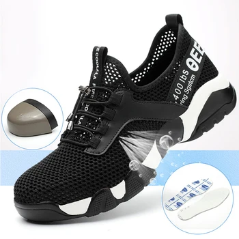 Mens Steel Toe Cap Safety Shoes anti-smashing Prevent piercing Protective Work boots Grid Lightweight Breathable Outdoor Sneaker
Mens Steel Toe Cap Safety Shoes anti-smashing Prevent piercing Protective Work boots Grid Lightweight Breathable Outdoor Sneaker