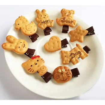 1pcs Lovely Harajuku Hairpin Soft Sister Cookie Bear Hairpin Edge Clamp Simulation Cookies Duckbill Clip Children's Hair Tools
1pcs Lovely Harajuku Hairpin Soft Sister Cookie Bear Hairpin Edge Clamp Simulation Cookies Duckbill Clip Children's Hair Tools