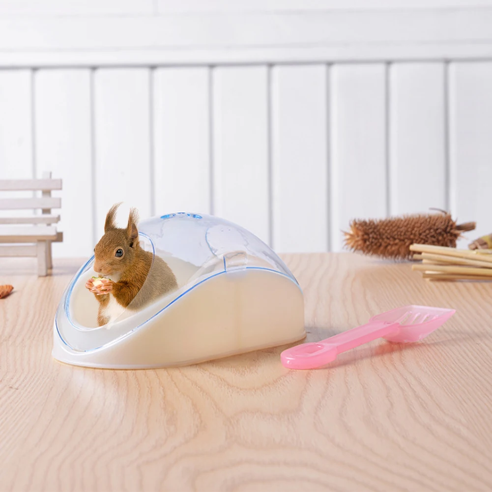 Hamster Bathroom with shovel Small Animals Rabbit Sauna Room Toilet Rat Cage Shower House With Scoop for Pet Supplies
Hamster Bathroom with shovel Small Animals Rabbit Sauna Room Toilet Rat Cage Shower House With Scoop for Pet Supplies