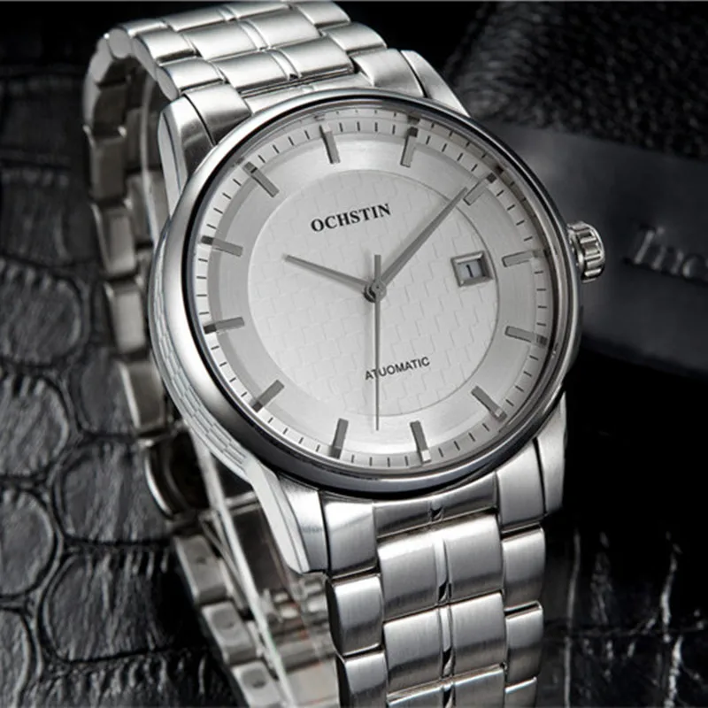 

OCHSTIN Watch Mens Automatic Wristwatches Full Steel Sport Watches Auto Date 2016 Clock Men Relogio Masculino Business Watch Men