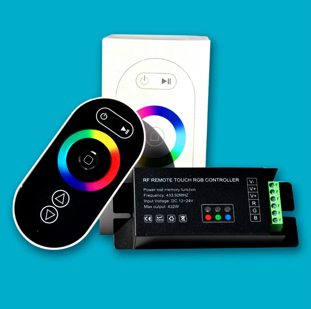 promotion!!! RGB LED controller with black RF touch remote;DC12-24V input;6A*3CH output
promotion!!! RGB LED controller with black RF touch remote;DC12-24V input;6A*3CH output