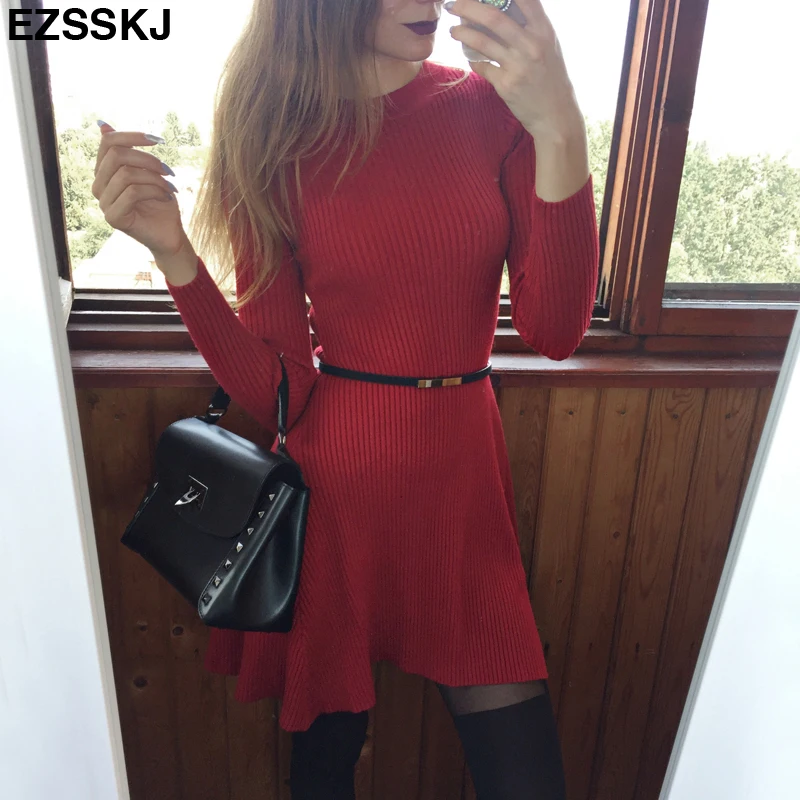 NEW Winter short Sweater dress for Women bodycon a-line dress Jumper Warm Thick female slim Sweater black dress long sleeve
NEW Winter short Sweater dress for Women bodycon a-line dress Jumper Warm Thick female slim Sweater black dress long sleeve