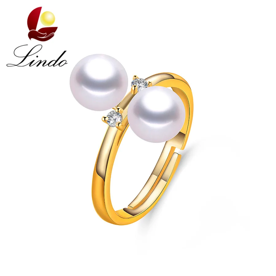 Lindo Fashion Real Natural Pearl Rings For Women Elegant Small 6-7mm Freshwater Pearl Jewelry Gold Color Wedding Ring With Box
Lindo Fashion Real Natural Pearl Rings For Women Elegant Small 6-7mm Freshwater Pearl Jewelry Gold Color Wedding Ring With Box