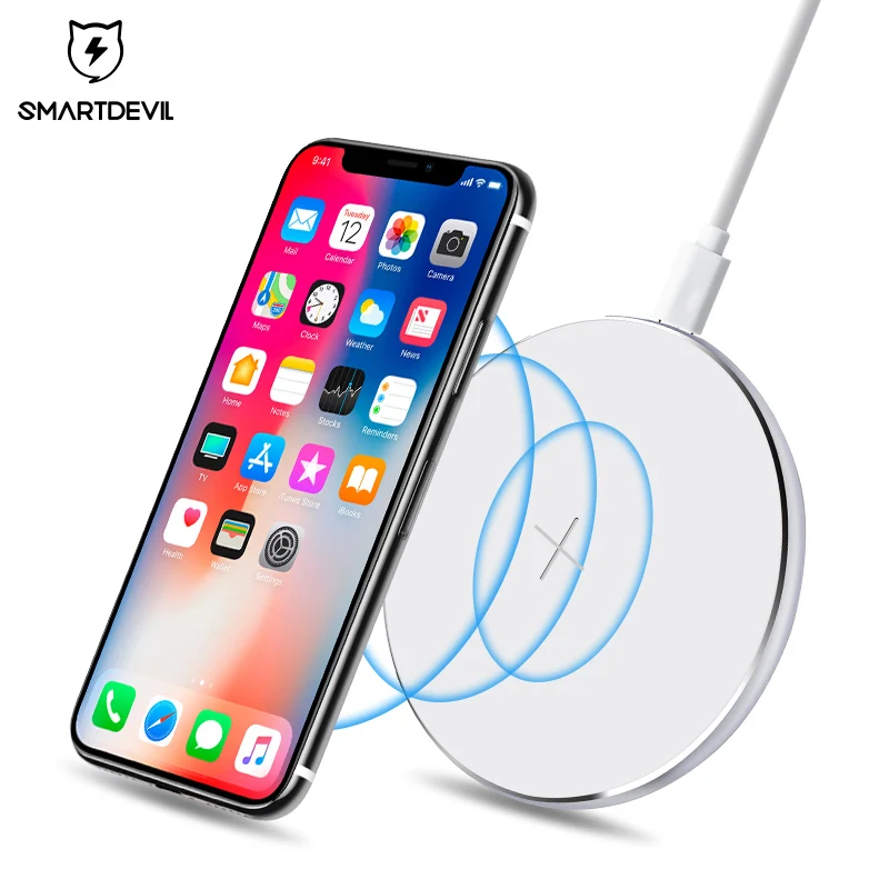 SmartDevil 10W Qi Wireless Charger for iPhone 8/X Fast Wireless Charging for Samsung S8/S7 Edge Nexus5 Lumia 820 USB Charger Pad
SmartDevil 10W Qi Wireless Charger for iPhone 8/X Fast Wireless Charging for Samsung S8/S7 Edge Nexus5 Lumia 820 USB Charger Pad