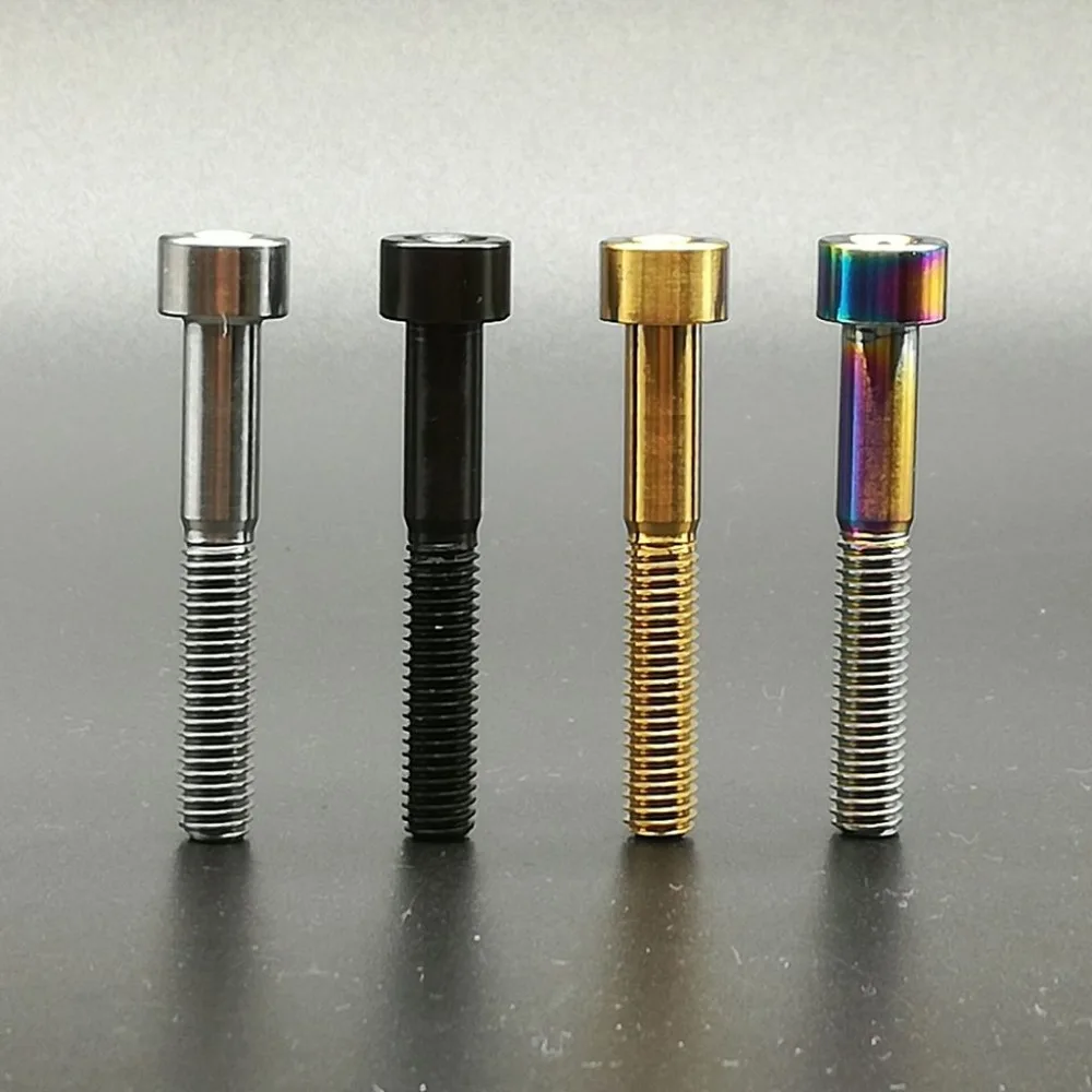 1pc M6x40mm Titanium GR5 M6x40 Ti Bolts Screws Allen Head Screw Hex Socket Head Cap Rainbow Finish for Bikcycle Accessory
1pc M6x40mm Titanium GR5 M6x40 Ti Bolts Screws Allen Head Screw Hex Socket Head Cap Rainbow Finish for Bikcycle Accessory