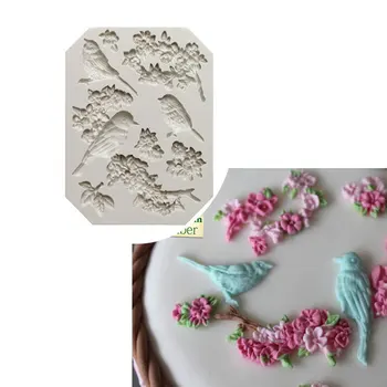 Good Sugarcraft Bird And Flower Silicone Mold Fondant Mold Cake Decorating Tools Chocolate Gumpaste Mold
Good Sugarcraft Bird And Flower Silicone Mold Fondant Mold Cake Decorating Tools Chocolate Gumpaste Mold