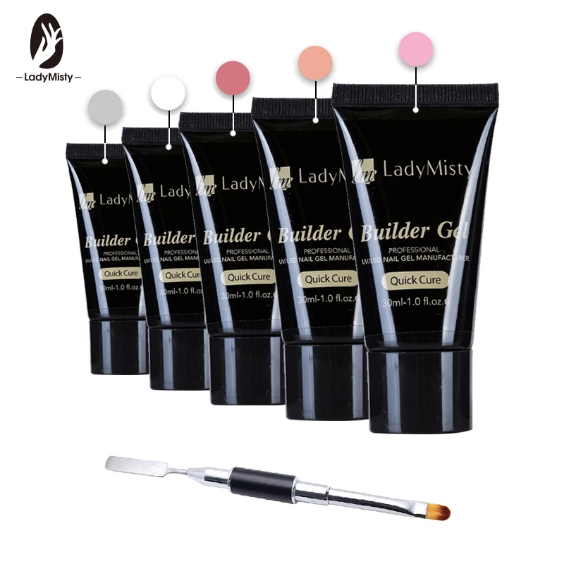 Ladymisty Poly Gel Acrylic French Kit 30ML Soak off UV Builder Jelly Gel Nails Extension Tips With Brush Nail Form
Ladymisty Poly Gel Acrylic French Kit 30ML Soak off UV Builder Jelly Gel Nails Extension Tips With Brush Nail Form