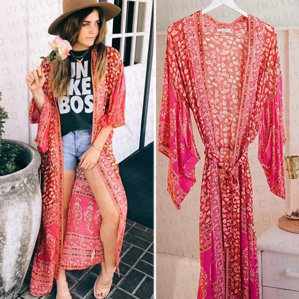 Summer Women Long Sleeve Chiffon Kimono Shirts Beach Cardigan Cover Up Wrap Beachwear Loose Long Blouses Fashion (whitout belt)
Summer Women Long Sleeve Chiffon Kimono Shirts Beach Cardigan Cover Up Wrap Beachwear Loose Long Blouses Fashion (whitout belt)
